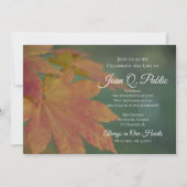 Invitation Célébration de la vie en Feuille (Devant)