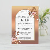 Invitation Célébration de la vie en mémoire de Floral Photo (Debout devant)