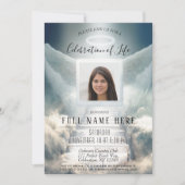 Invitation Célébration de la vie - Escalier céleste (Devant)