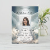 Invitation Célébration de la vie - Escalier céleste (Debout devant)