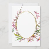 Invitation Célébration de la vie Fleur de cerisiers Floral Fr (Dos)