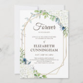Invitation Célébration de la vie Florale moderne (Devant)