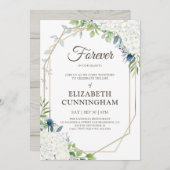 Invitation Célébration de la vie Florale moderne (Devant / Derrière)