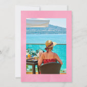 Invitation Célébration de la vie florale tropicale à l'aquare (Dos)