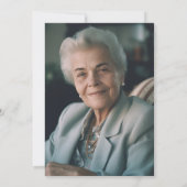 Invitation Célébration de la vie Funérailles Abstraites moder (Dos)