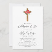Invitation Célébration de la vie funérailles de la Croix de C (Devant)