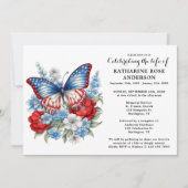 Invitation Célébration De La Vie Funérailles Du Papillon Patr (Devant)