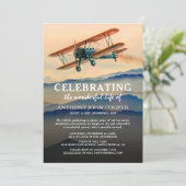 Invitation Célébration de la vie | Funérailles du pilote Mémo (Debout devant)