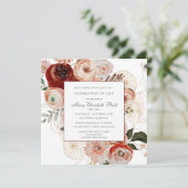 Invitation Célébration de la vie Funérailles Élégante Photo F (Debout devant)