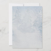 Invitation Célébration de la vie Funérailles Hiver Paysage de (Dos)