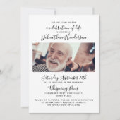 Invitation Célébration de la vie/funérailles/mémorial de 2 ph (Devant)