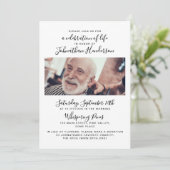 Invitation Célébration de la vie/funérailles/mémorial de 2 ph (Debout devant)