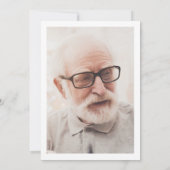 Invitation Célébration de la vie/funérailles/mémorial de 2 ph (Dos)