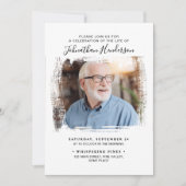 Invitation Célébration de la vie/Funérailles/Mémorial en 2 ph (Devant)