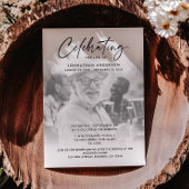 Invitation Célébration de la vie/Funérailles/Mémorial en 2 ph