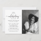 Invitation Célébration de la vie Funérailles Mémorial Script (Devant)