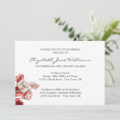 Invitation Célébration de la vie | Funérailles | Poppy (Debout devant)