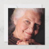 Invitation Célébration de la vie Funérailles rose Terracotta  (Dos)