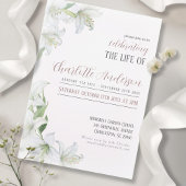 Invitation Célébration de la vie funéraire