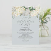 Invitation Célébration de la vie funéraire de Hydrangea (Debout devant)