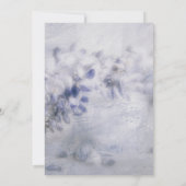 Invitation Célébration de la vie funéraire Dusty Purple Flora (Dos)