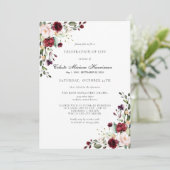 Invitation Célébration de la vie funéraire Mémorial de Bourgo (Debout devant)