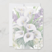 Invitation Célébration de la vie funéraire Photo florale (Dos)