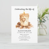 Invitation Célébration de la vie Invitation, service commémor (Debout devant)