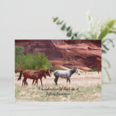 Invitation Célébration de la vie Invitation, Trois Chevaux (Debout devant)