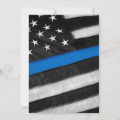 Invitation Célébration de la vie Mémorial de la Ligne Bleue M (Dos)