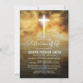 Invitation Célébration de la vie | Mémorial funéraire religie (Devant)