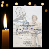 Invitation Célébration de la vie Memorial funeral Photo, Pilo