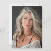 Invitation Célébration de la vie - Mémorial photo (Dos)