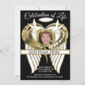 Invitation Célébration de la vie - Mémorial photo (Devant)