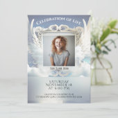 Invitation Célébration de la vie - Mémorial photo (Debout devant)
