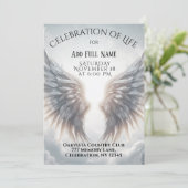 Invitation Célébration de la vie - Mémorial photo (Debout devant)