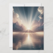 Invitation Célébration de la vie - Mer calme (Dos)