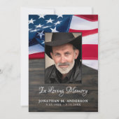 Invitation Célébration De La Vie Militaire Vétérinaire Améric (Devant)