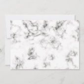 Invitation Célébration de la vie Moderne Elégant Marbre Photo (Dos)