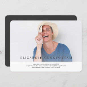 Invitation Célébration de la vie Moderne Simple Élégant