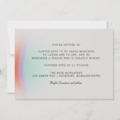 Invitation Célébration de la vie paisible Photo Abstraite (Dos)