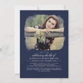 Invitation Célébration de la vie par un artiste élégant Photo (Devant)