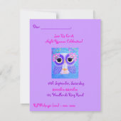 Invitation Célébration de la vie (partie de pyjamas de nuit (Dos)