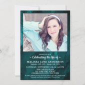 Invitation Célébration De La Vie Personnalisée Photo Funérail (Devant)