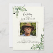 Invitation Célébration de la vie Photo (Devant)