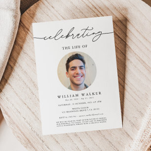 Invitation Célébration De La Vie Photo Célébration De La Vie