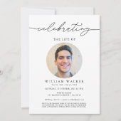 Invitation Célébration De La Vie Photo Célébration De La Vie (Devant)