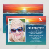 Invitation Célébration de la vie | Photo de mémorial funérair (Devant / Derrière)