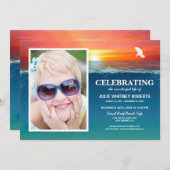 Invitation Célébration de la vie | Photo funéraire (Devant / Derrière)