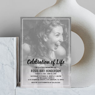 Invitation Célébration de la vie Photo personnalisée de fun
